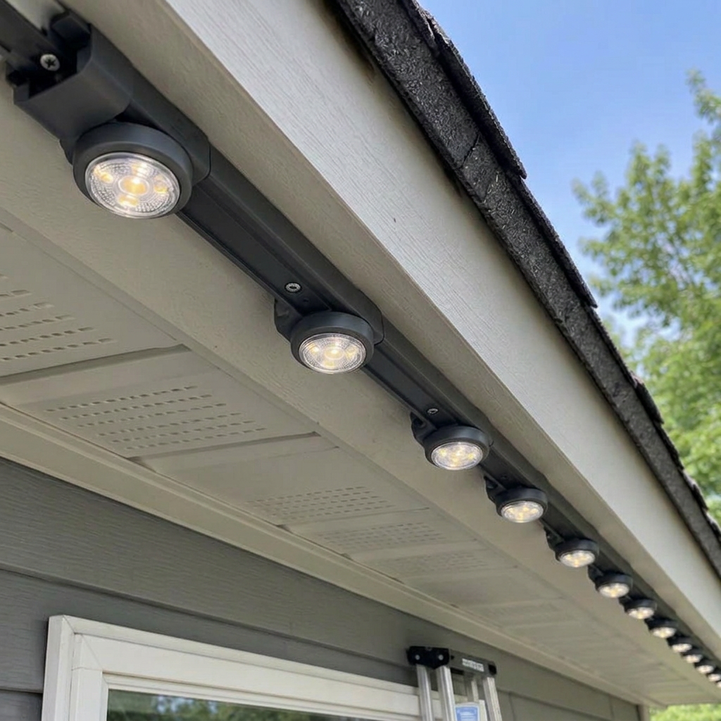 Permanent Roof Line Lighting — example 2